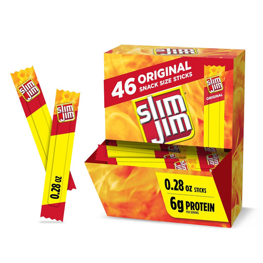 Slim Jim Smoked Meat Sticks, Original Flavor